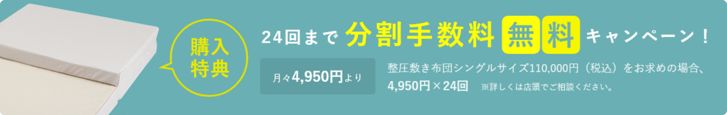 分割手数料無料キャンペーン